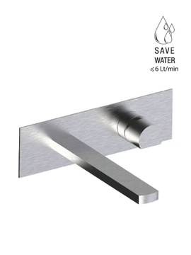 BORGIA 89548 - 2 hole wall-mounted stainless steel washbasin mixer by Rubinetterie Frattini - view 3